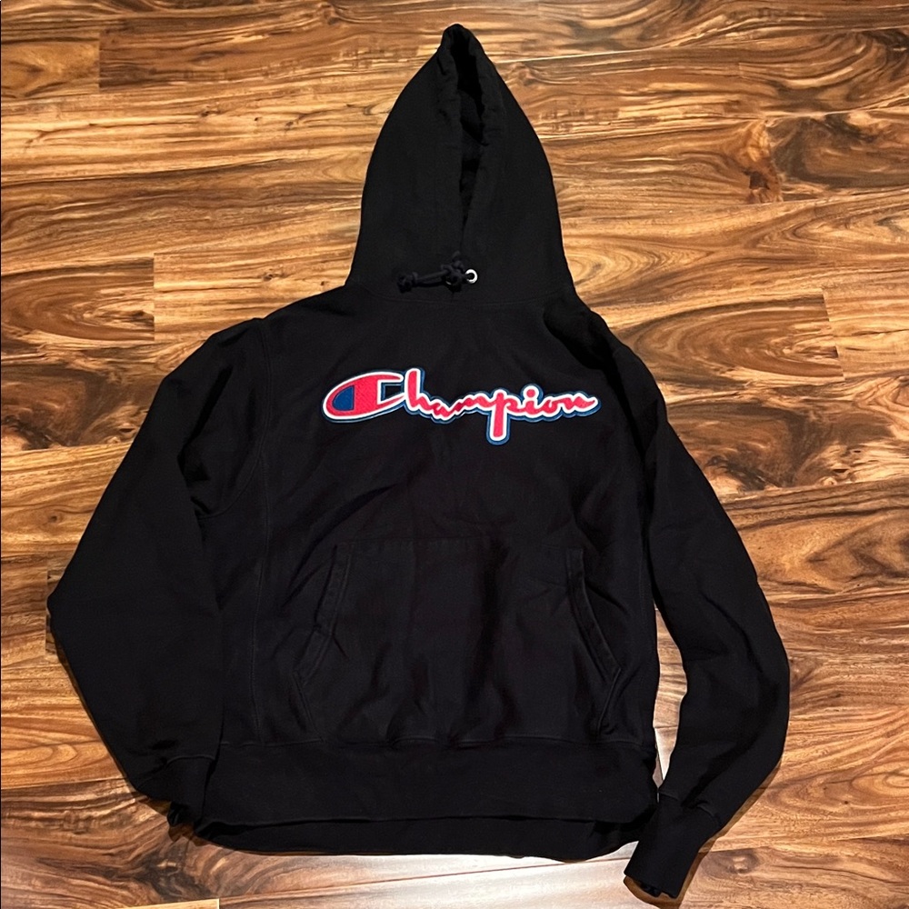 Men’s Champion black hoodie